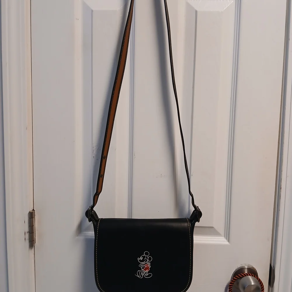 Coach DISNEY MICKEY  MOUSE LEATHER CROSSBODY  COACH - Picture 7 of 12